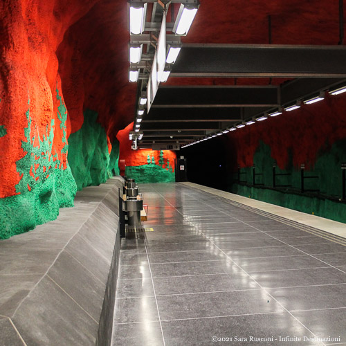Stoccolma: stazione della metropolitana di Solna Centrum