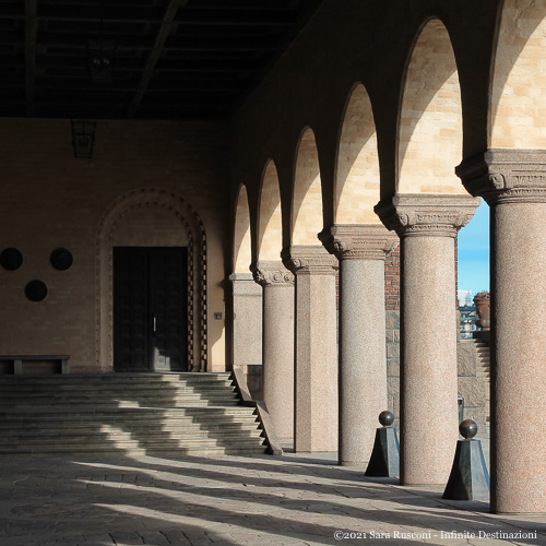 Stoccolma: porticato interno del Municipio
