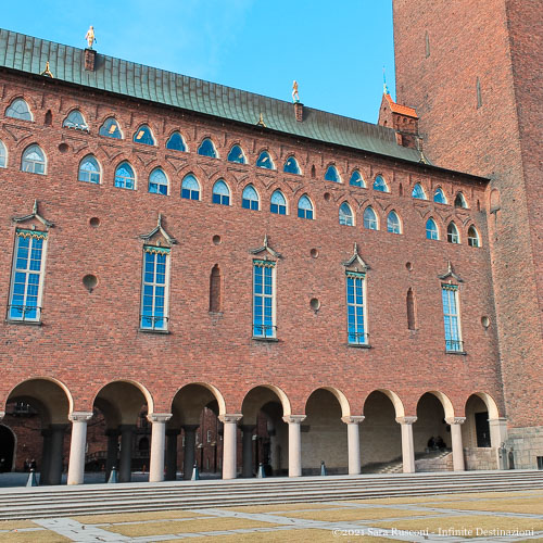 Stoccolma: terrazza esterna del Municipio