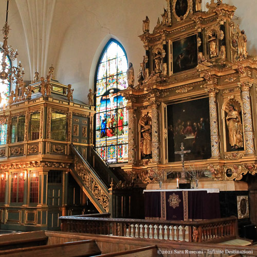 Stoccolma: interno della chiesa Tyska Kyrkan